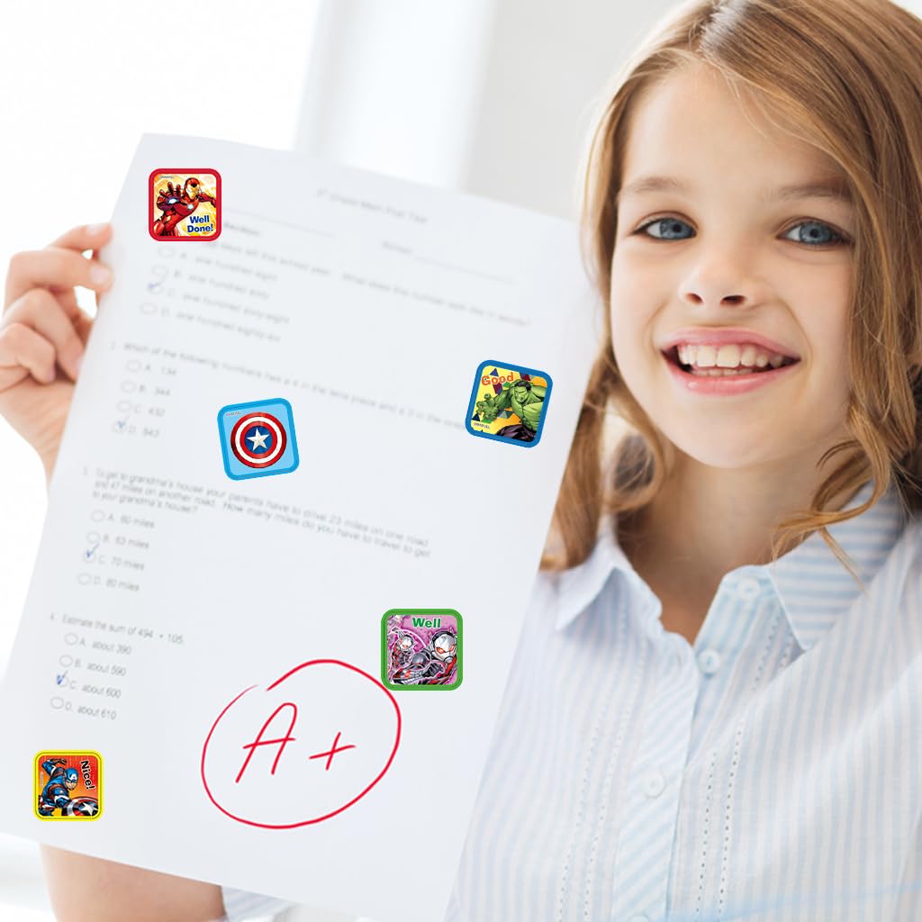 HASTHIP 200Pcs Avengers Stickers for Kids Rewards, 0.98 inch Avengers Cartoonish Sticker of 10 Patterns, Party Bag Fillers Boys Girls Teachers as Reward Craft Scrapbooking in Box Gift Set HASTHIP 200Pcs Avengers Stickers for Kids Rewards, 0.98 inch Avengers Cartoonish Sticker of 10 Patterns, Party Bag Fillers Boys Girls Teachers as Reward Craft Scrapbooking in Box Gift Set